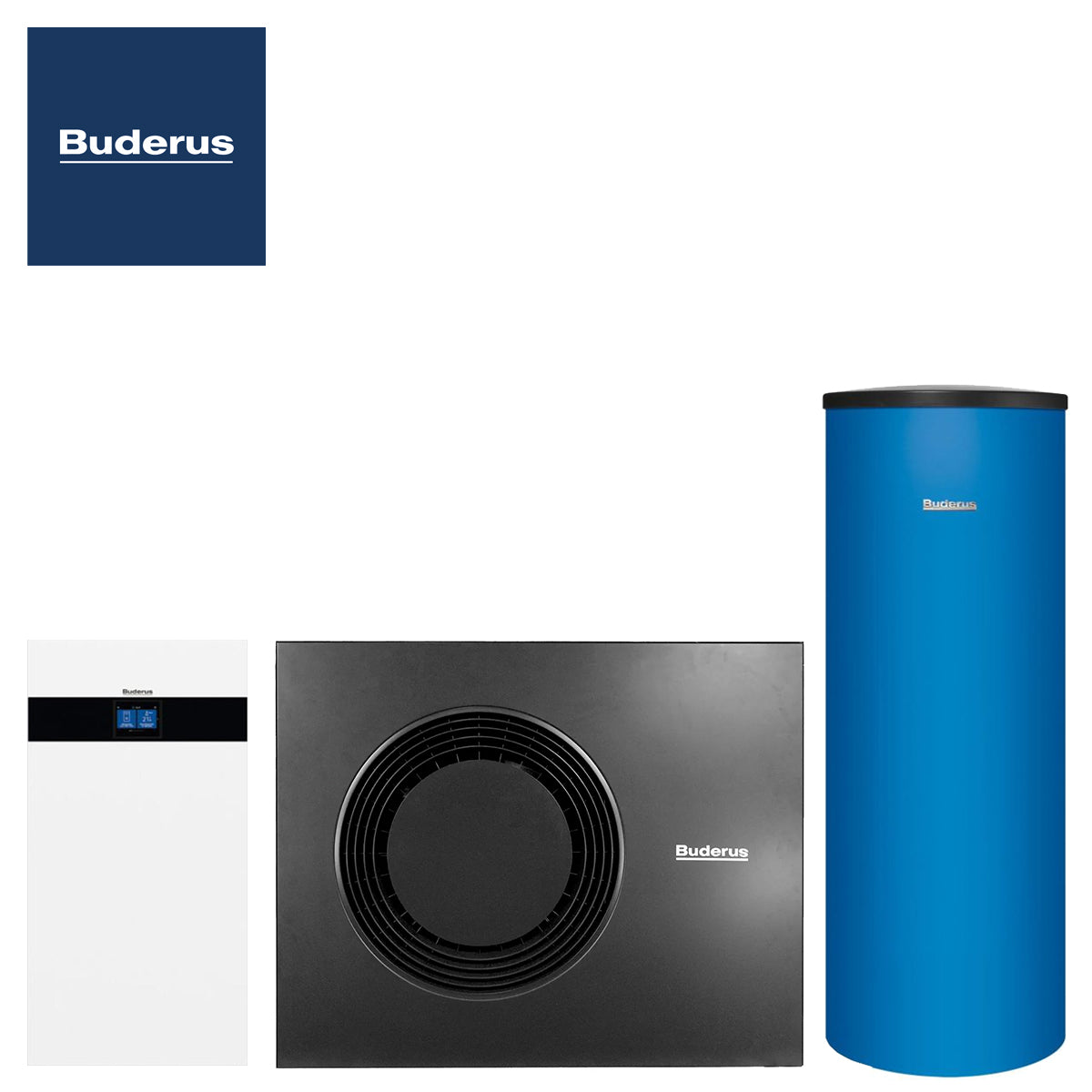 Wärmepumpe Buderus Logatherm WLW176i TP70 mit Warmwasserspeicher