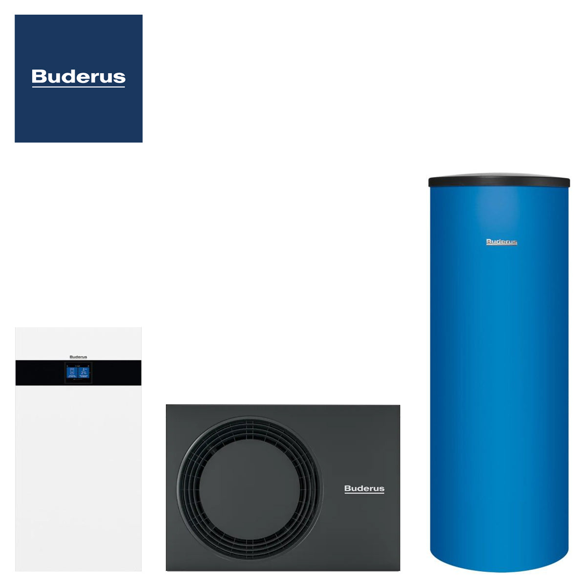 Nettoheizungen Wärmepumpe Buderus Logatherm WLW176i TP70 mit Warmwasserspeicher